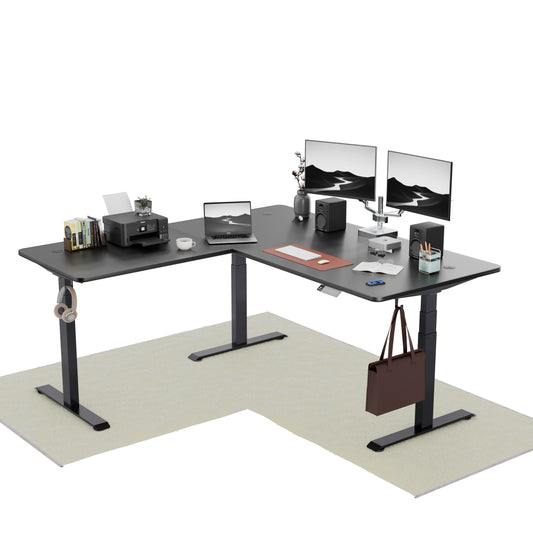 Intellidesk Studio L-Shape Height Adjustable Standing Desk