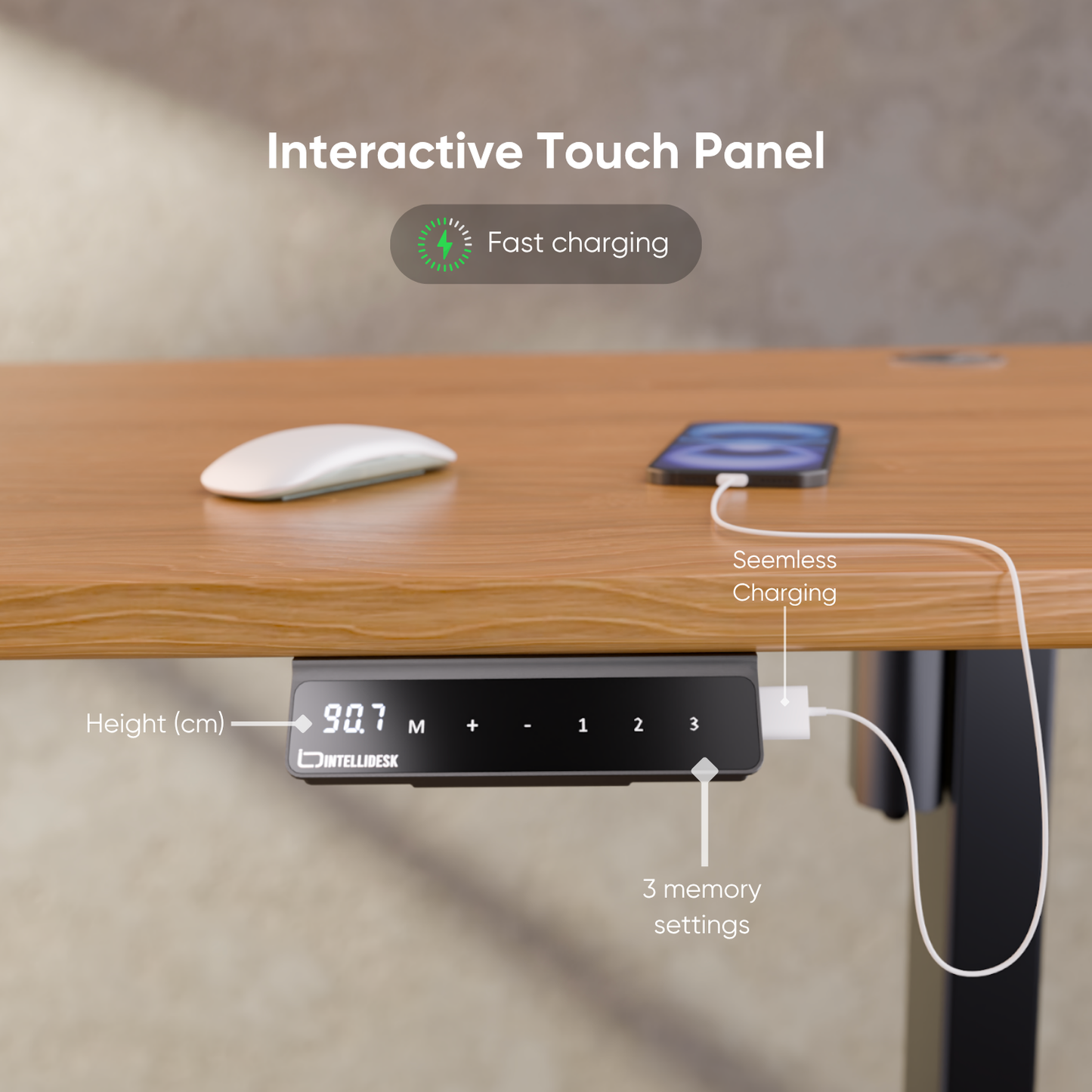 Intellidesk Eco Height Adjustable Standing Desk