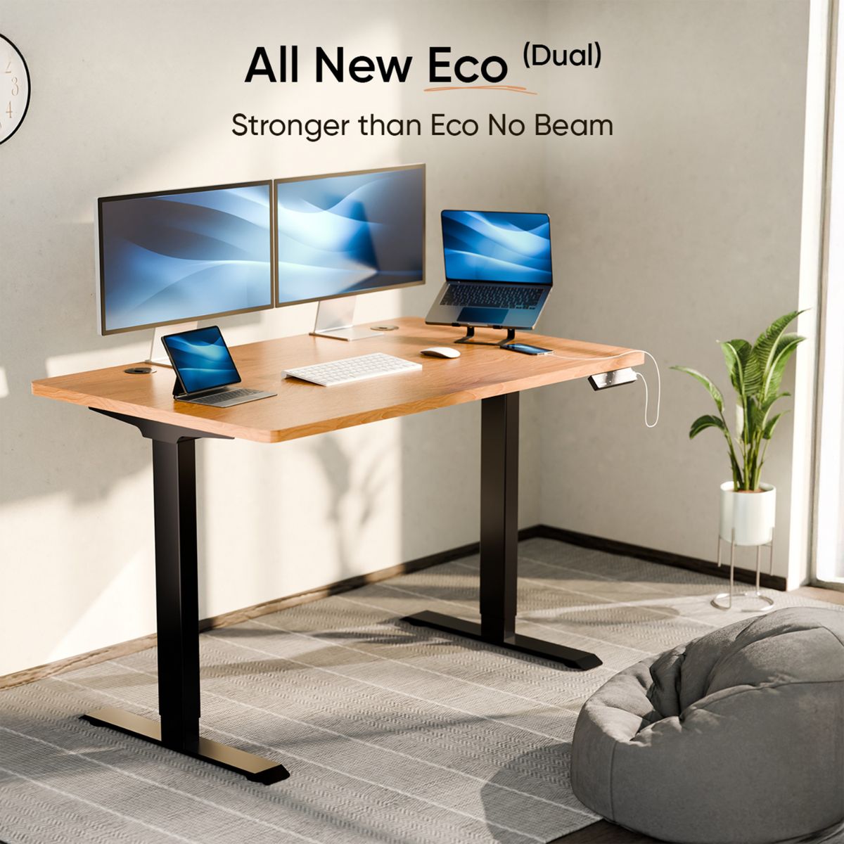 Intellidesk Eco Dual Height Adjustable Standing Desk