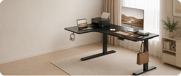 Intellidesk ergonomic office setup