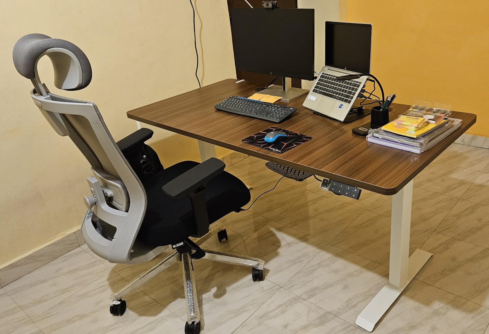 Strong, reliable desk with much needed features.