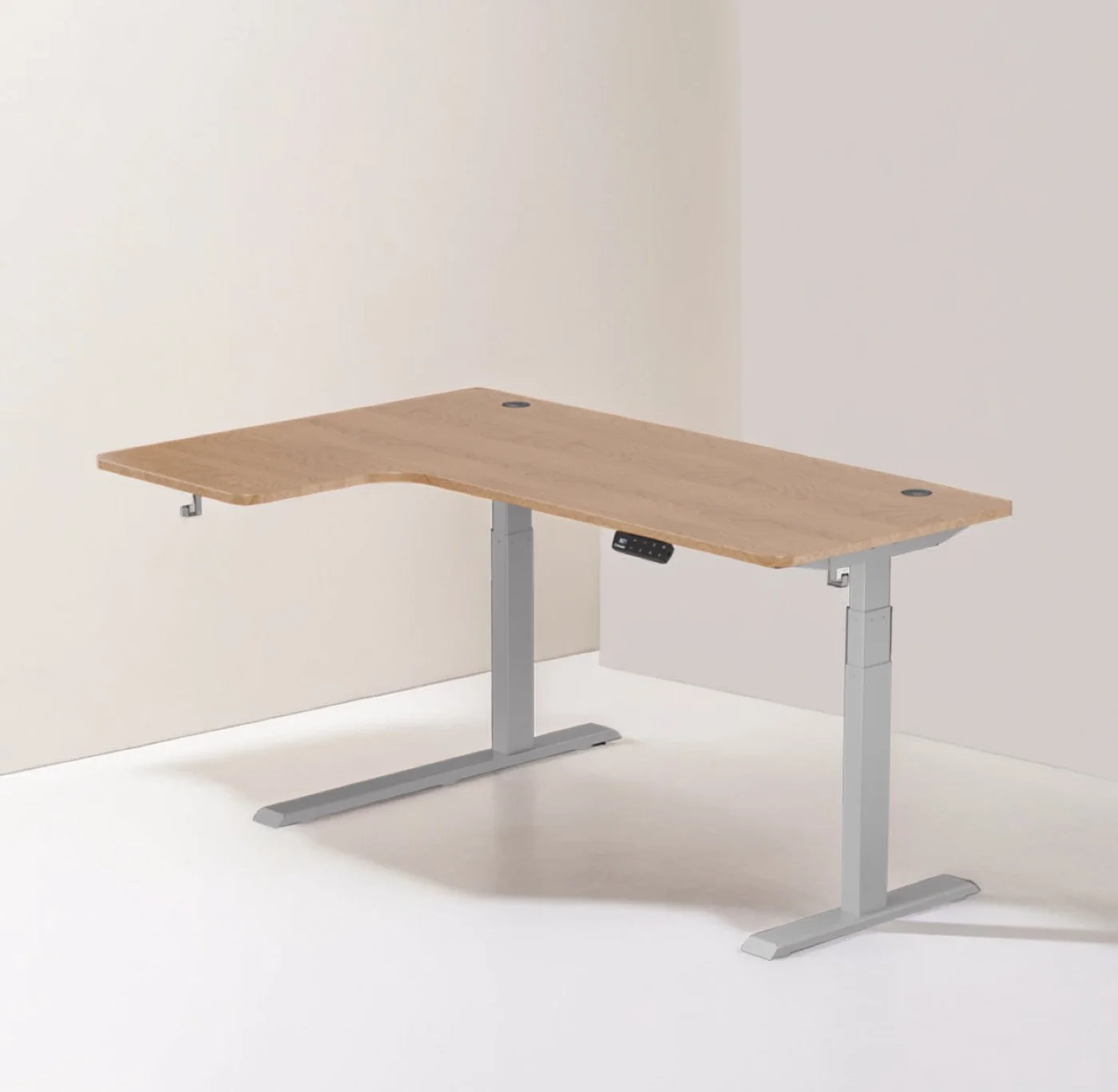 Intellidesk Curve L-Shaped Height Adjustable Standing Desk
